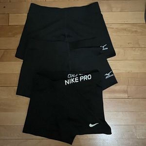 Spandex (Nike Pros and 2 Mizunos) You can buy one for $8 or all 3 for 20!